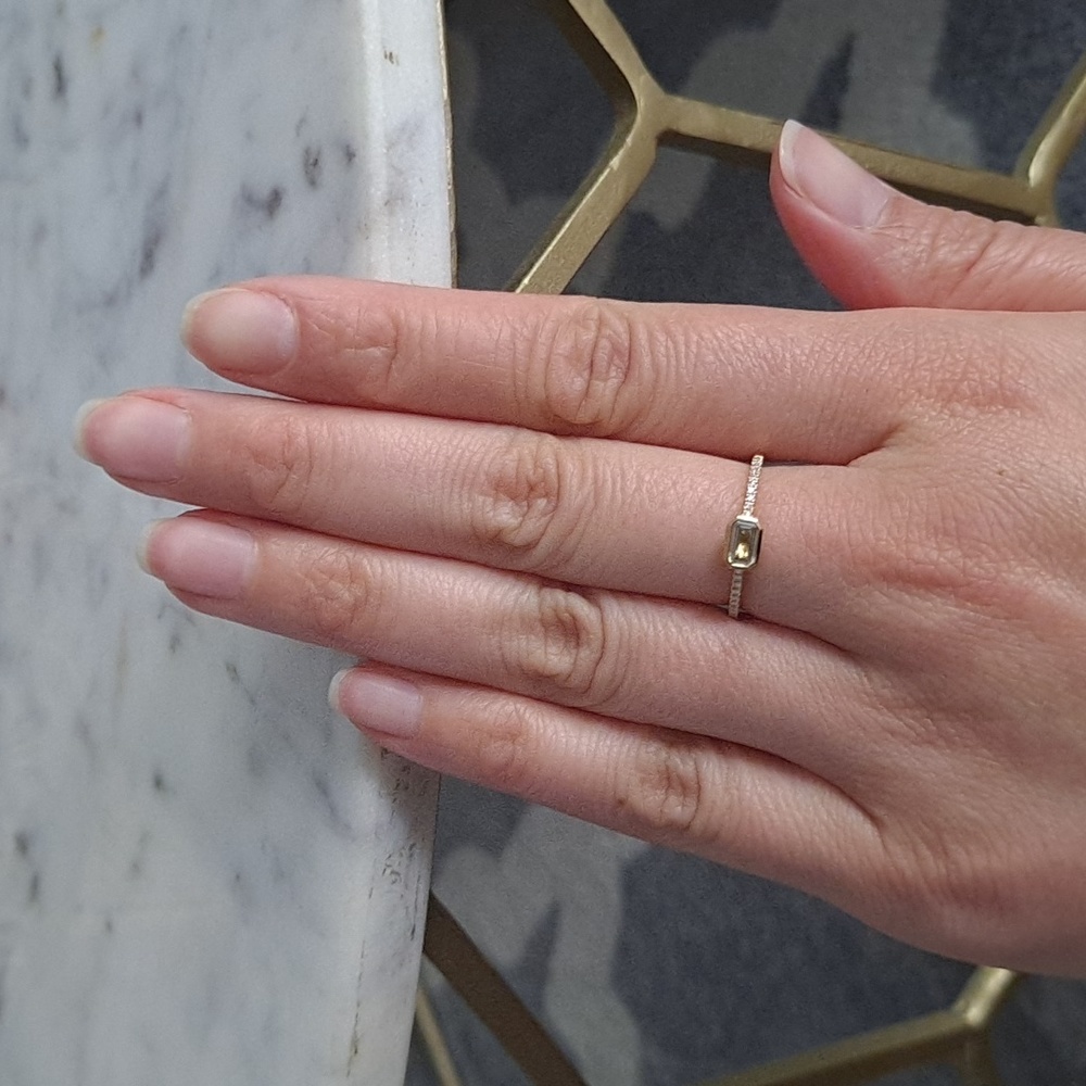 Bony Levy 18K gold prasiolite ring - Picture 11 of 16